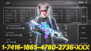 New Update 3.7⚡Best Sensitivity Code + Control Settings Pubg Mobile/Bgmi Sensitivity 2025