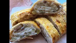 Рулет из лаваша с грушей 🔸 Вкусно и быстро