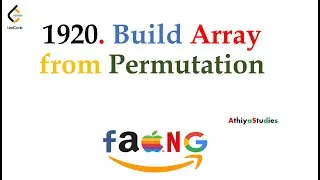 1920. Build Array from Permutation| Leet code | Array |