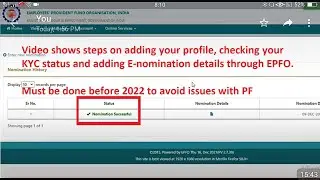 Last Date Of Adding Nominee Details To EPF 2022 | Add E-nomination Details To EPFO Online 2022