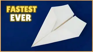 How to Make the Most Easiest Paper Airplane - World Best Paper Plane Ever