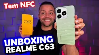 Realme C63 Unboxing do Novo Celular que Parece Iphone