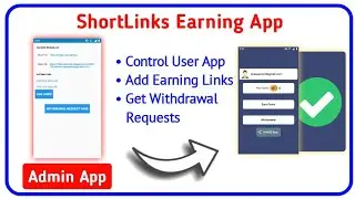How to Make Admin Panel For Earning App in Sketchware | LinkEarm Admin App