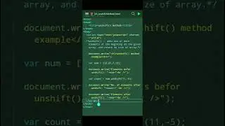 #1📚Learn unshift( ) method in 10 seconds🖥JavaScript String method 