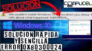 ERROR 0x80300024 WINDOWS 10 INSTALLATION QUICK AND EASY SOLUTION / WINDOWS 10 / ERROR SOLUTION FIX