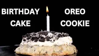 Birthday Cake Oreo Cookie | Baking ASMR