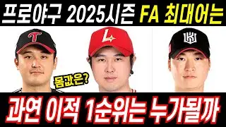 2025시즌 FA 최대어를 찾아라! 과연 이적 1순위는 누구? #프로야구 #야구 #2025시즌 #FA #엄상백 #최원태 #최정 #김원중