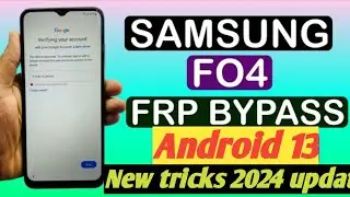 Samsung f04 frp bypass ! Samsung f04 New tricks frp bypass! new security ! New update 2024