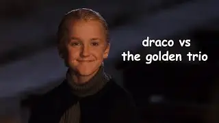 draco vs the golden trio