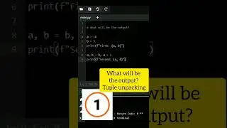 Tuple unpacking example 