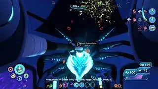 Punching a Shadow Leviathan to death (Subnautica Below Zero)