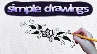 Simple drawings #43 How to draw  a flower pattern