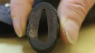 Tosogu Insights 12 - Four fine shakudo pieces prior to restoration.