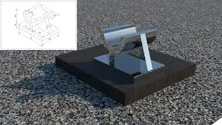 How to draw 3d model in SketchUp #1