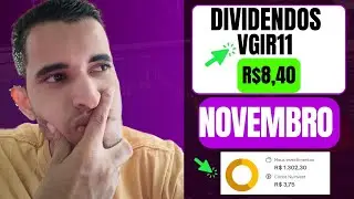 68 COTAS DO VGIR11 QUANTO RECEBEREI ESTE MÊS DE  NOVEMBRO