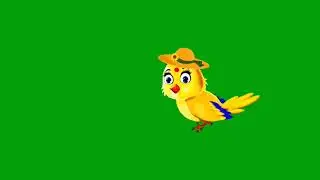green screen cartoon birds /nocopyright /flying birds in cartoon /green screen effects