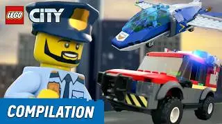 LEGO CITY 2019 Sets Product Animations Compilation: Fire, Police, Sky Police, Parachute and More!