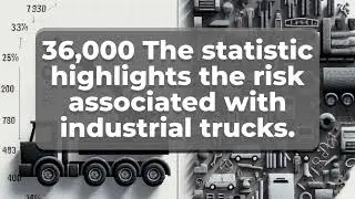 Approximately how many injuries are caused by industrial trucks each year