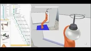 Circular path through cartesian control