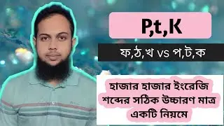 /p/t/k/ Aspirated sounds in English. phonetics tutorial #sadekurrahman #learnenglish #speakenglish