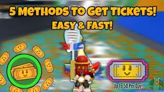 5 Methods & Tips To Get Tickets FAST! *WORKING IN 2021!* | Bee Swarm Simulator - Roblox