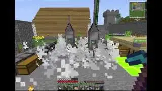 Сервер McFine .Галактик-крафт взлет ракеты .