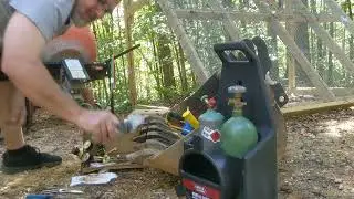 unboxing and setting up the oxygen acetylene torch Lincoln Electric ( port-a-torch)