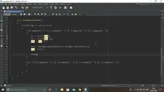 Postfix Evaluation on java