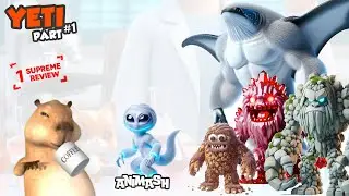 YETI part1 animash gameplay animal merge supreme, cute animal supreme 1