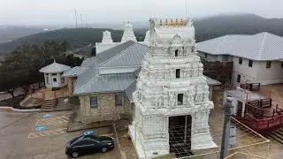 Hindu temple of San Antonio drone video