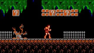 Castlevania but it's Super Mario Bros.