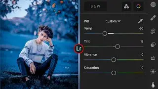 Light Blue Tone Lightroom Photo Editing Tutorial | Lightroom Blue Tone Photo Editing | Lr Photo Edit