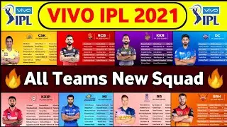 IPL 2021 All Teams Squad : All Teams Players List For IPL 2021 || IPL 2021 All Teams Full Squad