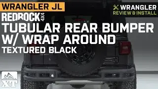 Jeep Wrangler JL RedRock 4x4 Tubular Rear Bumper w/ Wrap Around - Textured Black Review & Install