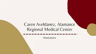 Caren Aveldanez, Alamance Regional Medical Center Year of Service Fellow