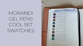 Are These Zebra Sarasa Vintage Dupes?  Morandi Gel Pen Swatches Cool Set Colors