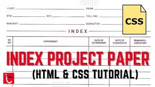 Code Your OWN Digital School Binder index project paper in 5 Minutes (HTML & CSS!)