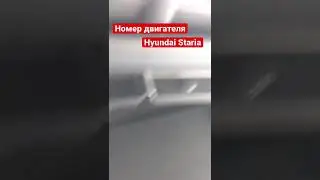 Где номер на двигателе Hyundai Staria 