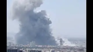 اول صدای جنگده اومد بعد چند تا انفجار شدید.سپاه استان البرز نابود شد.