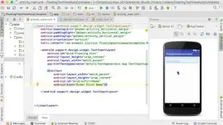 Floating TextView AutoComplete TextView