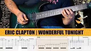 Eric Clapton - Wonderful Tonight Guitar Instrumental Lesson With Guitar Tab