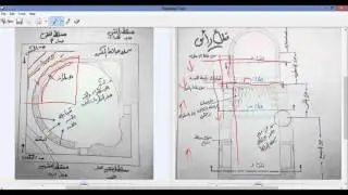 شرح بسيط للقطاع والمسقط الافقى للقبه :)