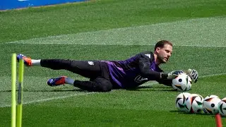 DFB Training mit TER STEGEN und BAUMANN nach dem Spiel gegen die Schweiz (24.06.24)