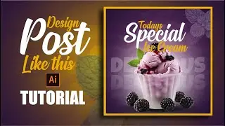 Social Media Post design / Illustrator Design / Tutorial