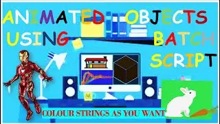 How to create Animations or Motion Graphics  🏠 📦 🚗with Batch Script Command Lines ! |Tutorial Part 2