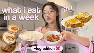what i eat in a week in my new apartment (realistic + vlog edition)