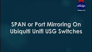 SPAN or Port Mirroring On Ubiquiti Unifi USG Switches