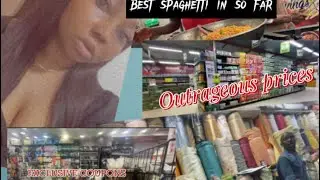 THE CHEAPEST PLACE TO BUY CURTAINS|Buying Things In My New Apartment |Tejuosho spaghetti