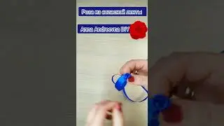 Роза из атласной ленты МК🌹своими руками 🎀