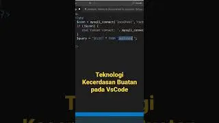 Teknologi Kecerdasan Buatan pada VsCode
